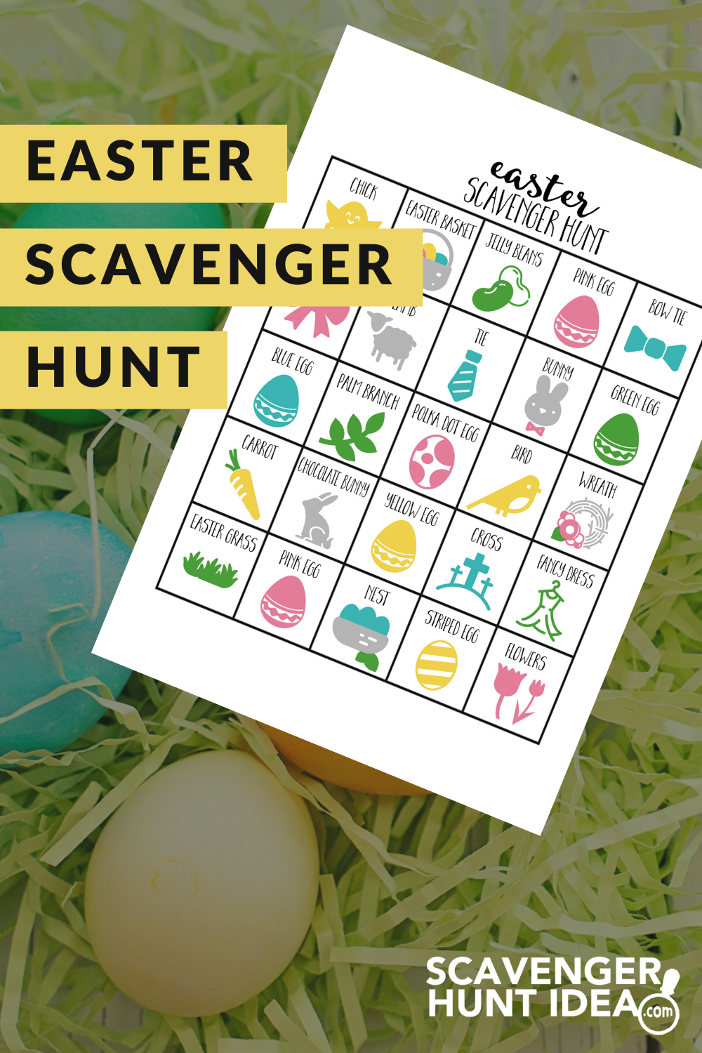 Easter Scavenger Hunt for Kids (Easter Basket Stuffer!) - Scavenger ...