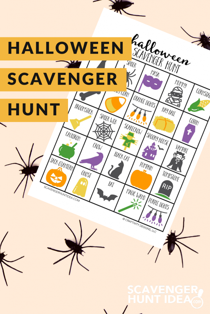 Halloween Scavenger Hunt by ScavengerHuntIdea.com
