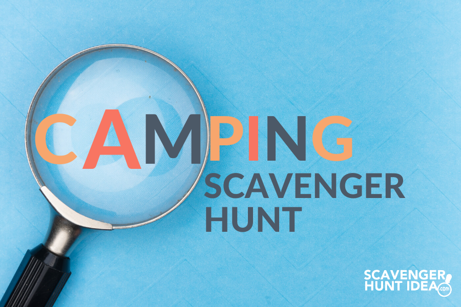 Camping Scavenger Hunt by ScavengerHuntIdea.com
