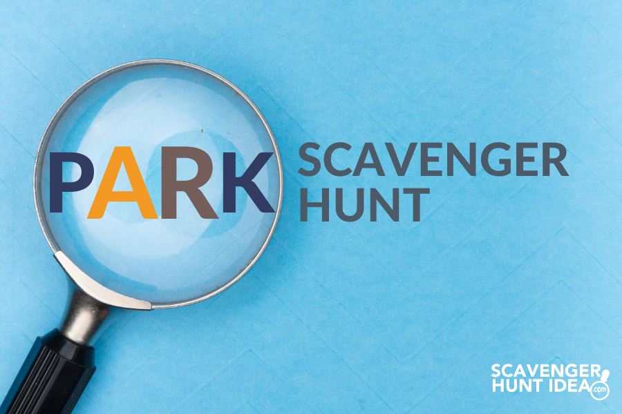 Park Scavenger Hunt with Magnifying Glass