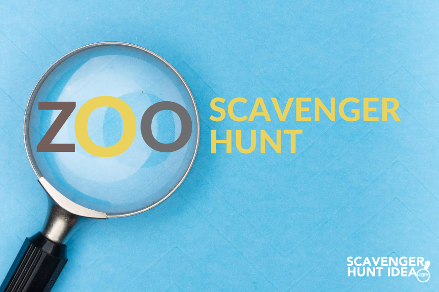 Zoo Scavenger Hunt with Magnifying Glass