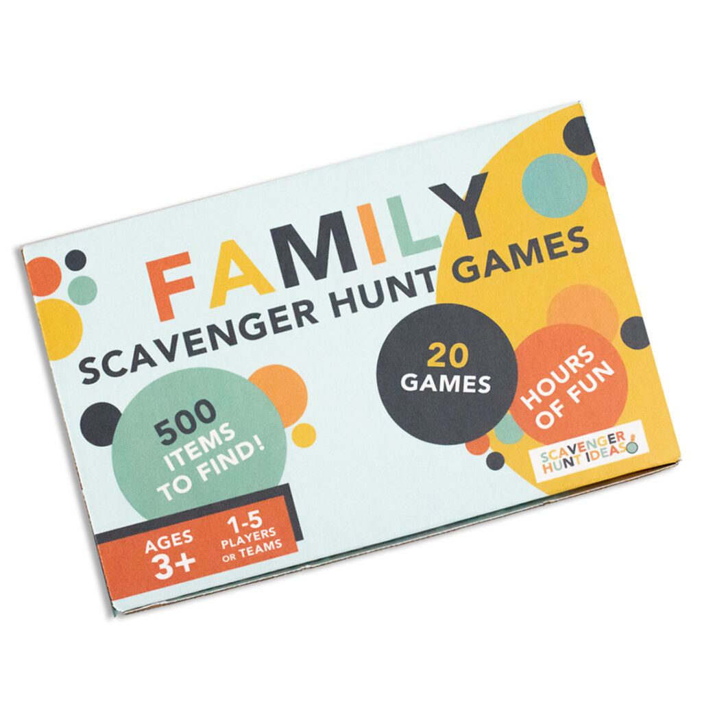 Family Scavenger Hunt Game - 20 Scavenger Hunts and 500 Items to Find