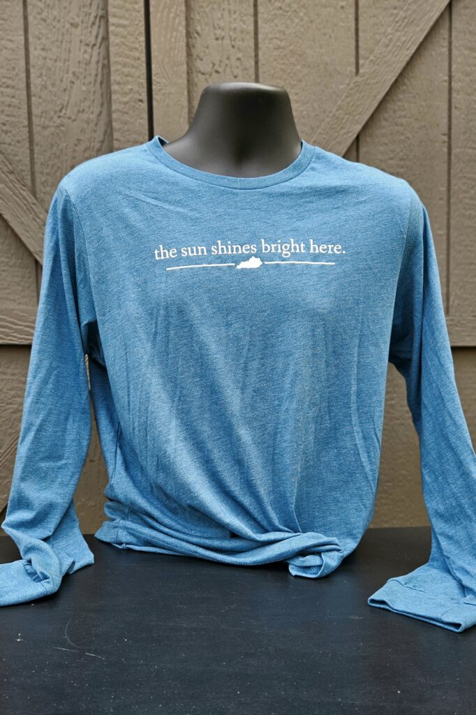 long sleeve blue tshirt 